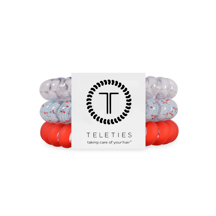 Large Teleties Womens Hair Accessory Teleties Basket of Cherries 