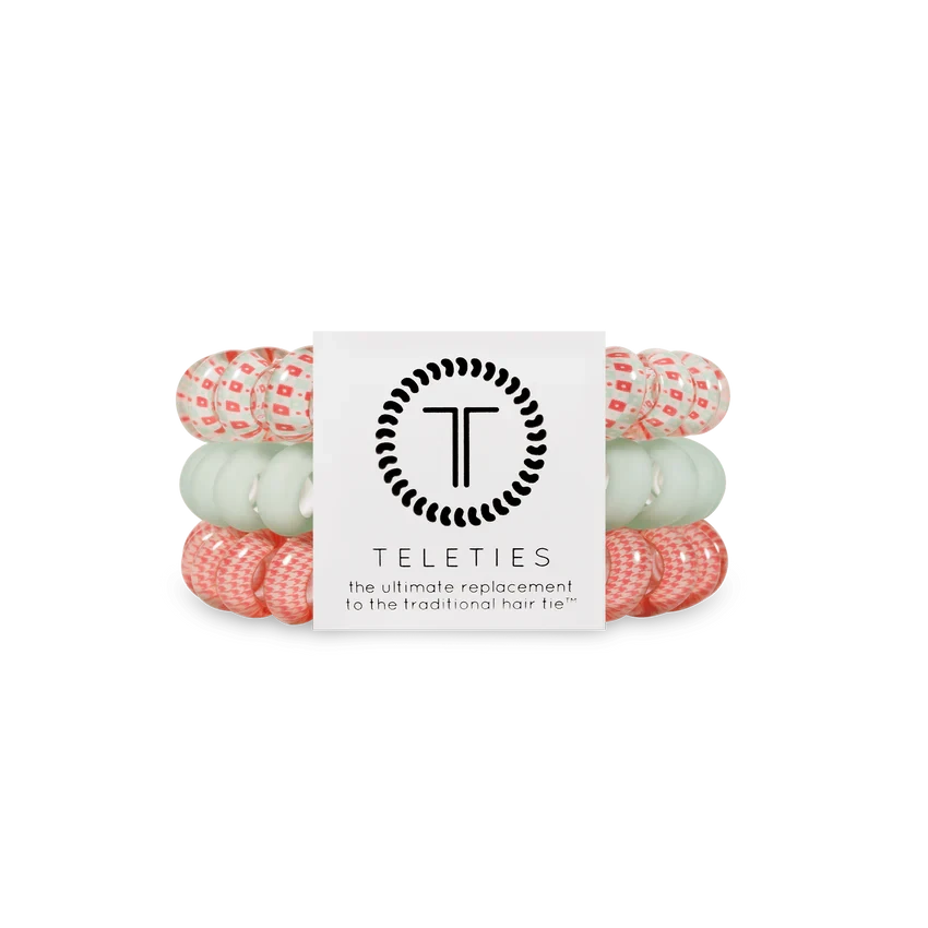 Large Teleties Womens Hair Accessory Teleties Calming Coral 