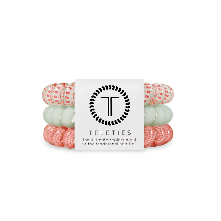 Large Teleties Womens Hair Accessory Teleties Calming Coral 