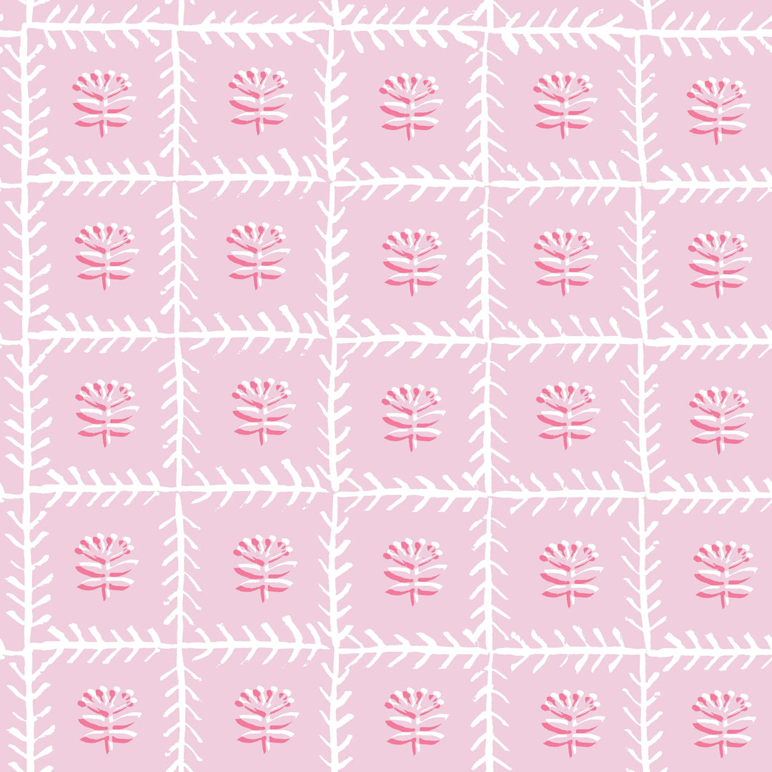 Lattie Mahjong and Game Tablecloth - Pink Tablecloth Holly Stuart 