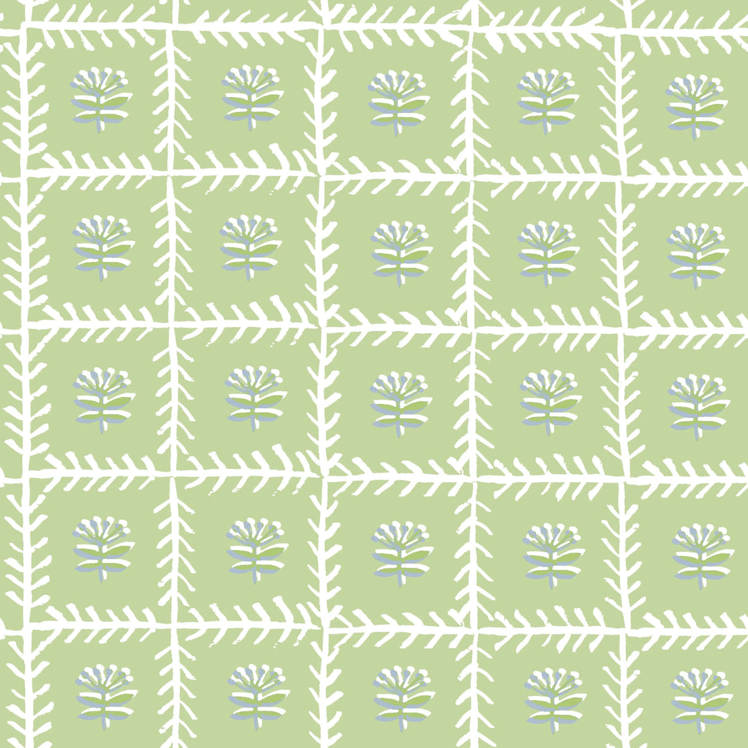 Lattie Mahjong and Game Tablecloth - Soft Green Tablecloth Holly Stuart 