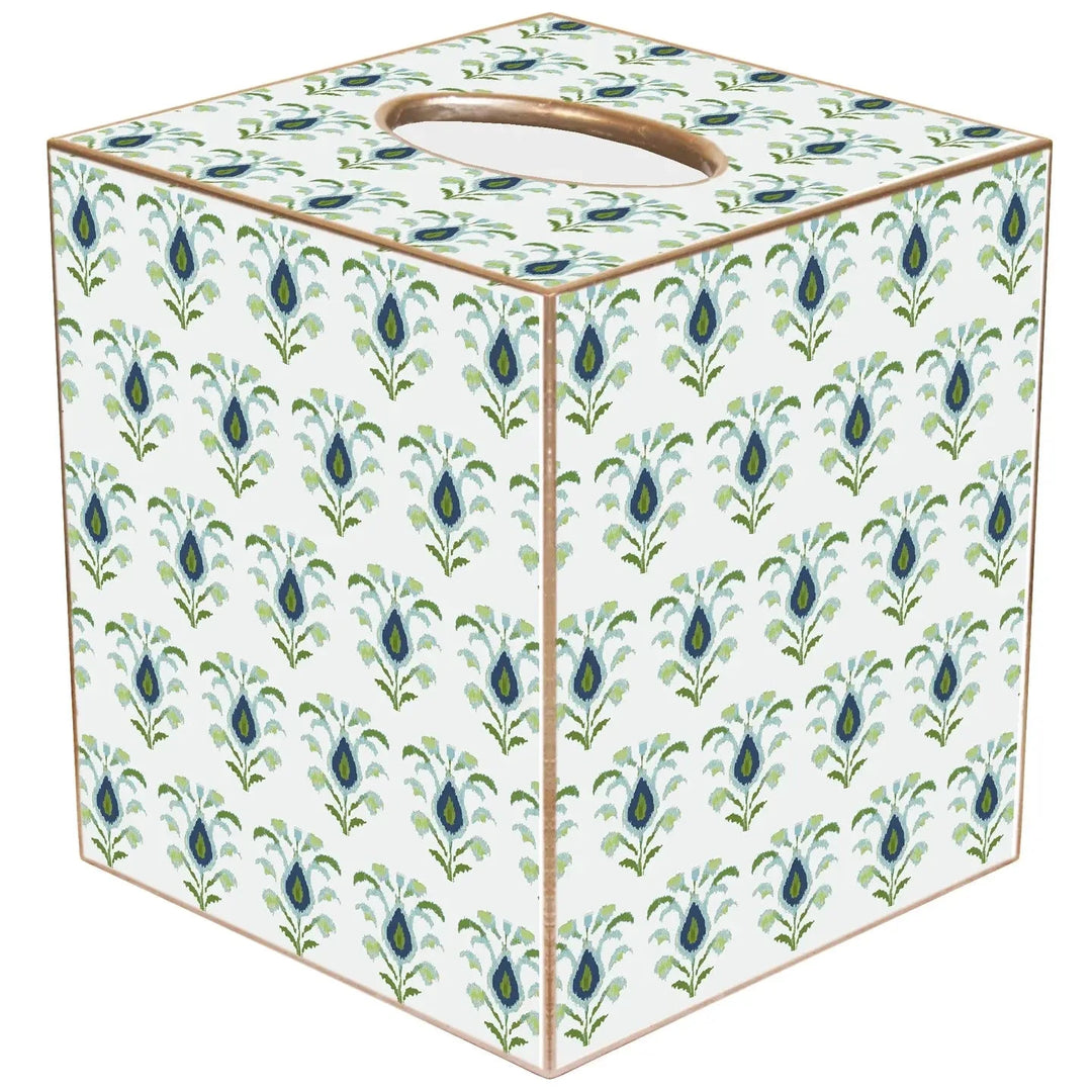 Laura Park Art Tissue Box Cover - Rosemary White Tissue Box Covers Marye Kelley 