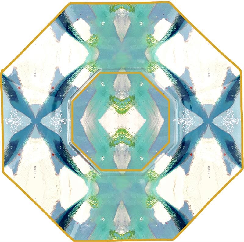 Laura Park Trinket Tray - Jasmine Blue Decorative Plate Marye Kelley 