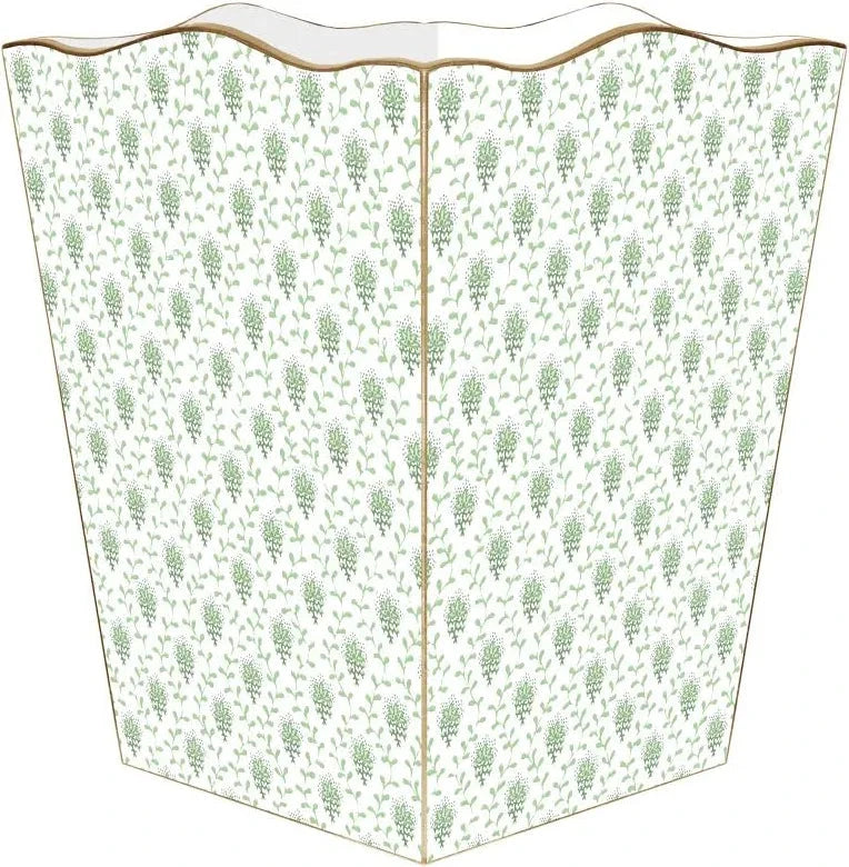 Laura Park Wastebasket - Green Provencial Wastebasket Marye Kelley 