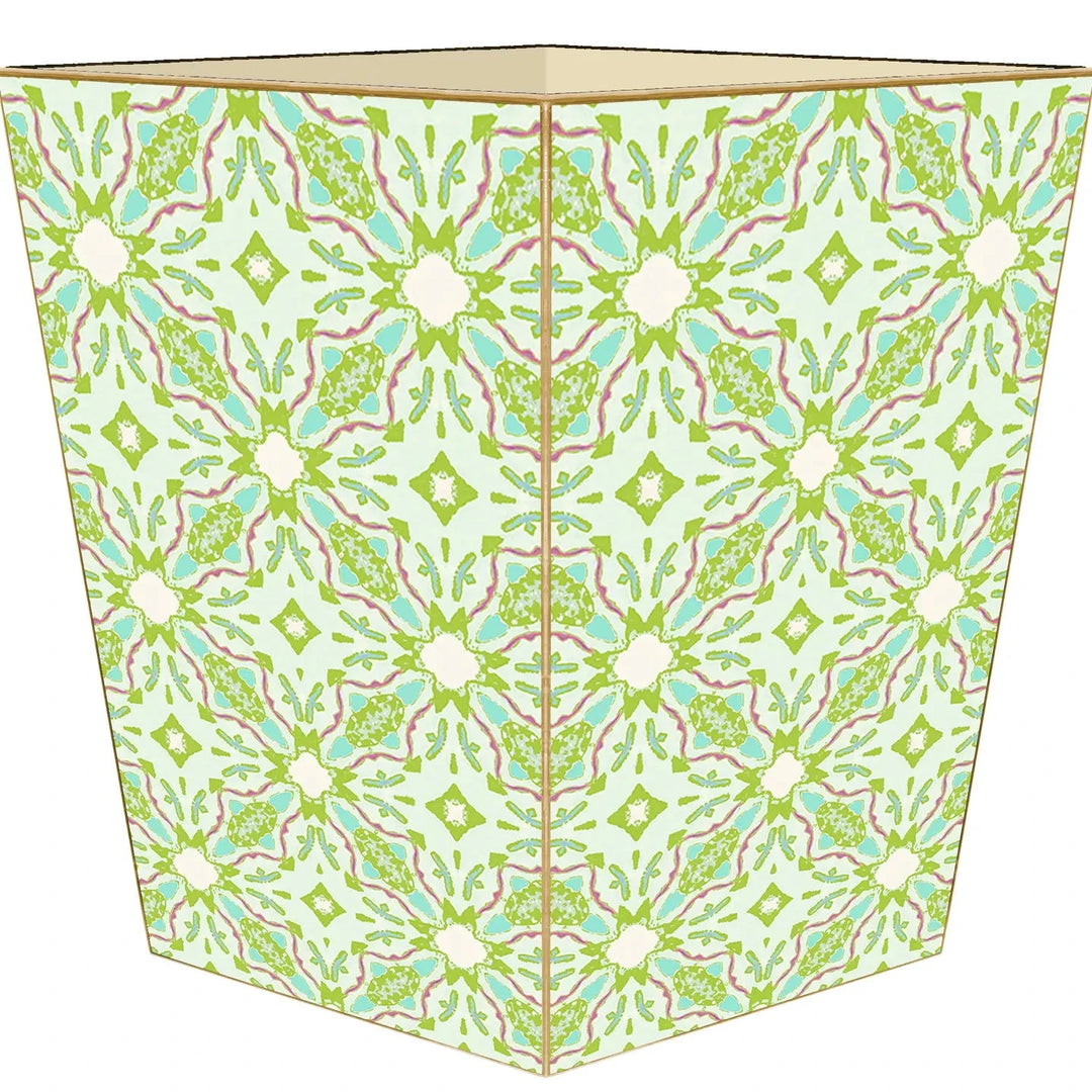 Laura Park Wastebasket - Lagos Green Wastebasket Marye Kelley 