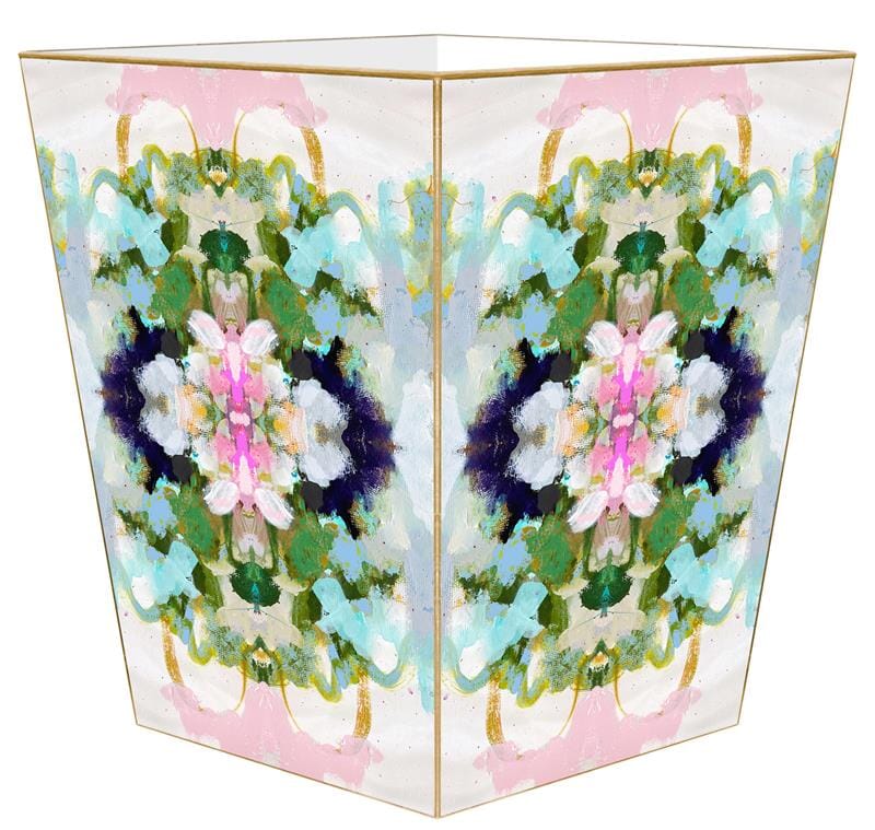 Laura Park Wastebasket - Nantucket Bloom Wastebasket Marye Kelley 