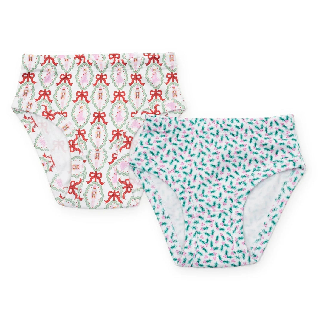 Lauren Girls Underwear Set - Nutcracker Ballet/Holly Holiday Boy Clothing Lila & Hayes 