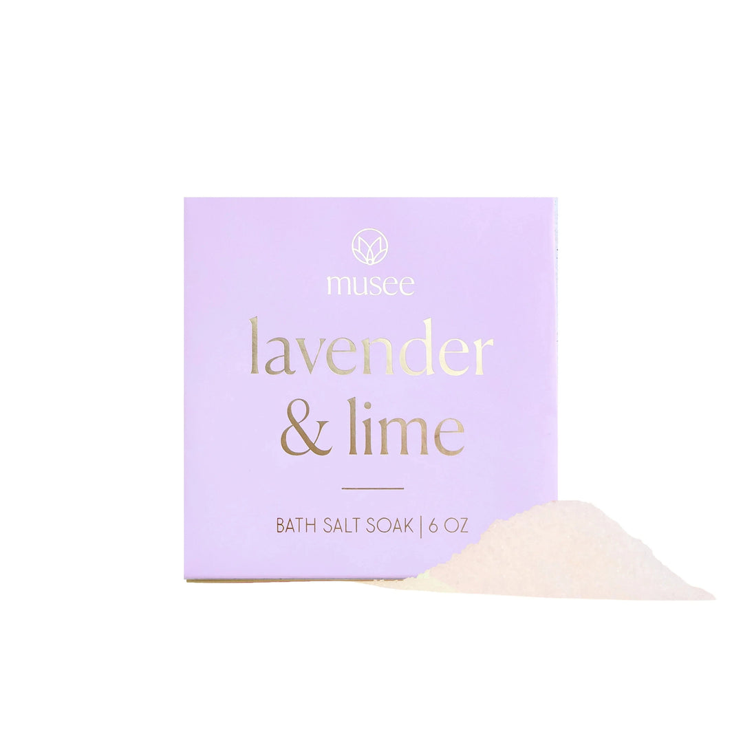 Lavender and Lime Mini Salt Soak Bath Bomb Musee 