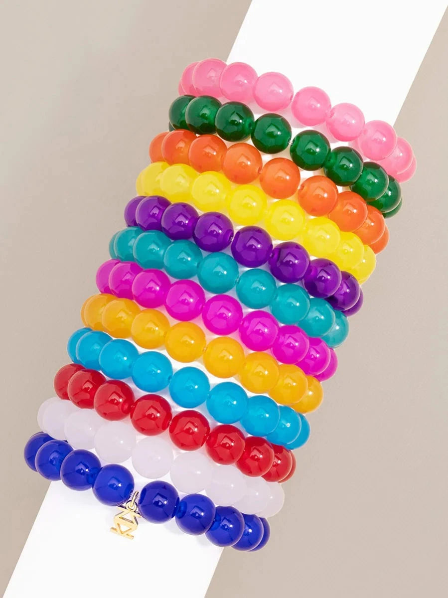 Layla Stretch Bead Bracelet Womens Bracelet Zenzii Jewelry 