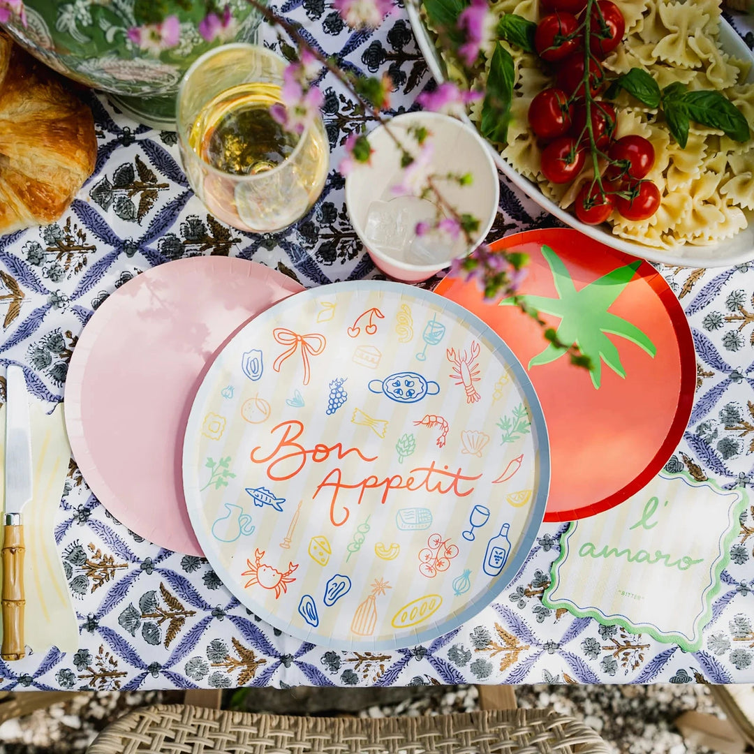 Le Dinner Bon Appetit Dinner Plates Paper Plates Jollity and Co 