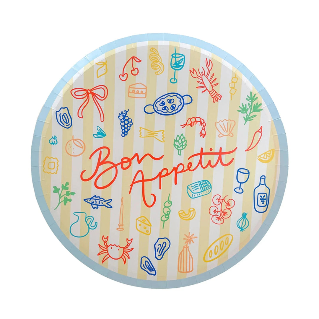 Le Dinner Bon Appetit Dinner Plates Paper Plates Jollity and Co 