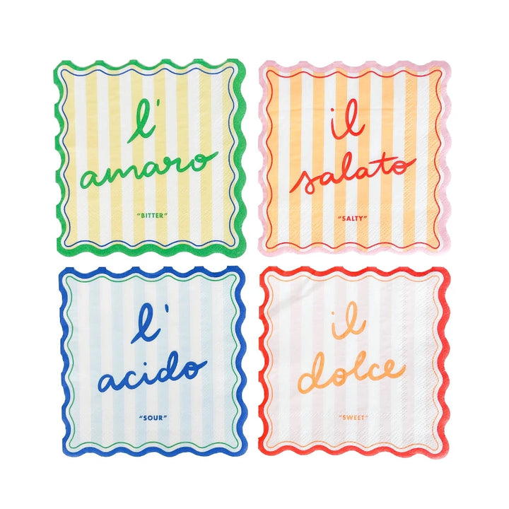 Le Dinner Cocktail Napkins Cocktail Napkins Jollity and Co 