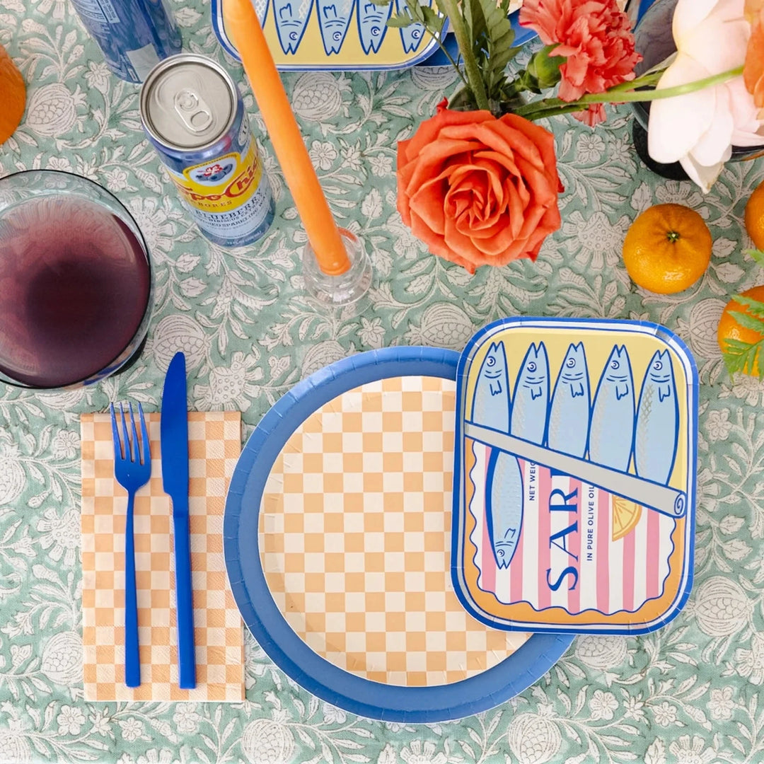Le Dinner Sardine Can Dinner Plates Paper Plates Jollity and Co 