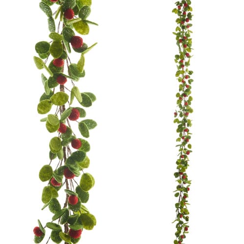 Leaf and Red Berry Garland Garland RAZ 