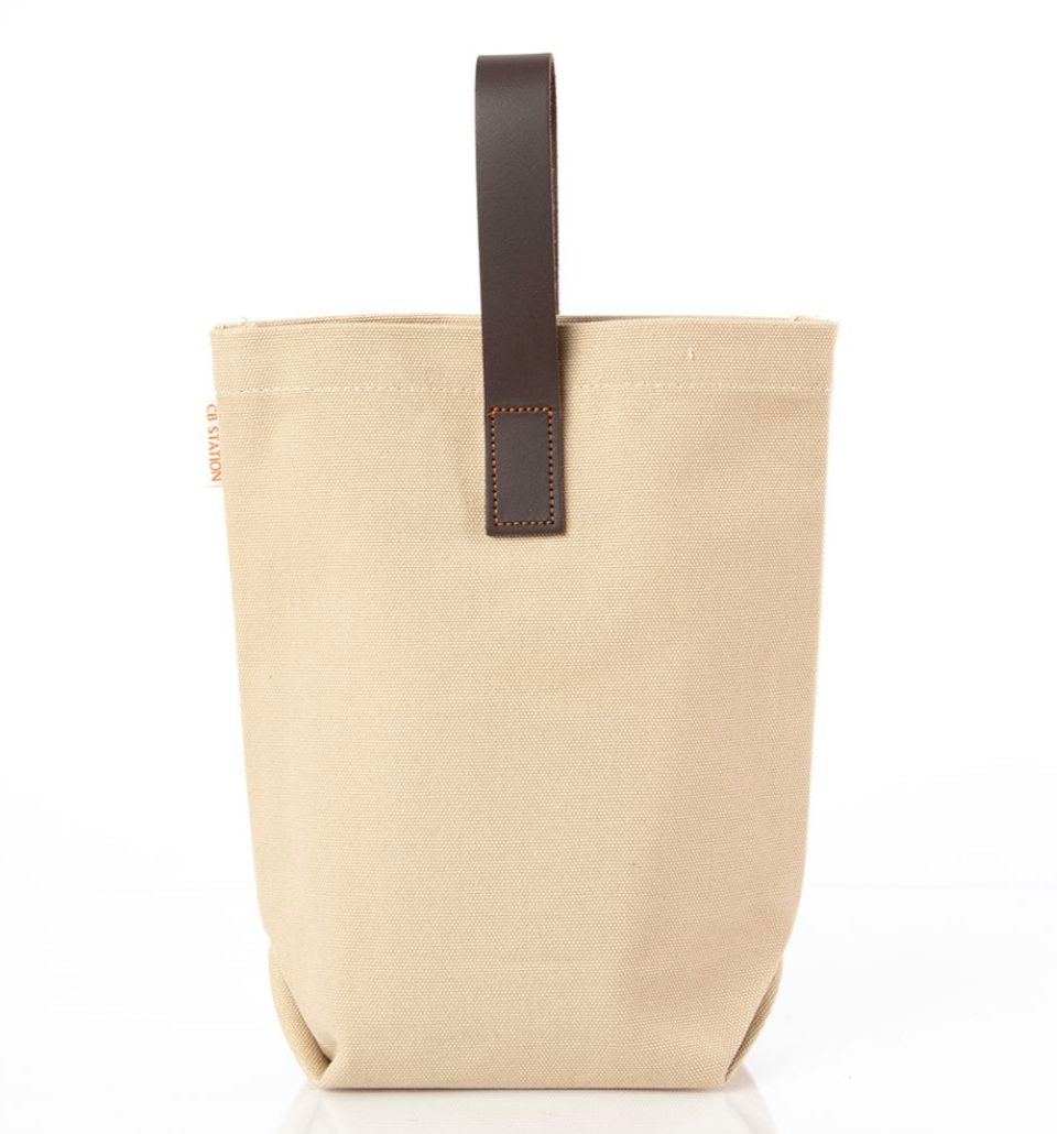 Leather-Grip Wine Carrier for Two Bottles Wine Bag CB Station 
