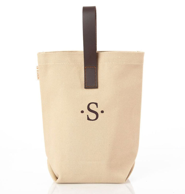 Leather-Grip Wine Carrier for Two Bottles Wine Bag CB Station 