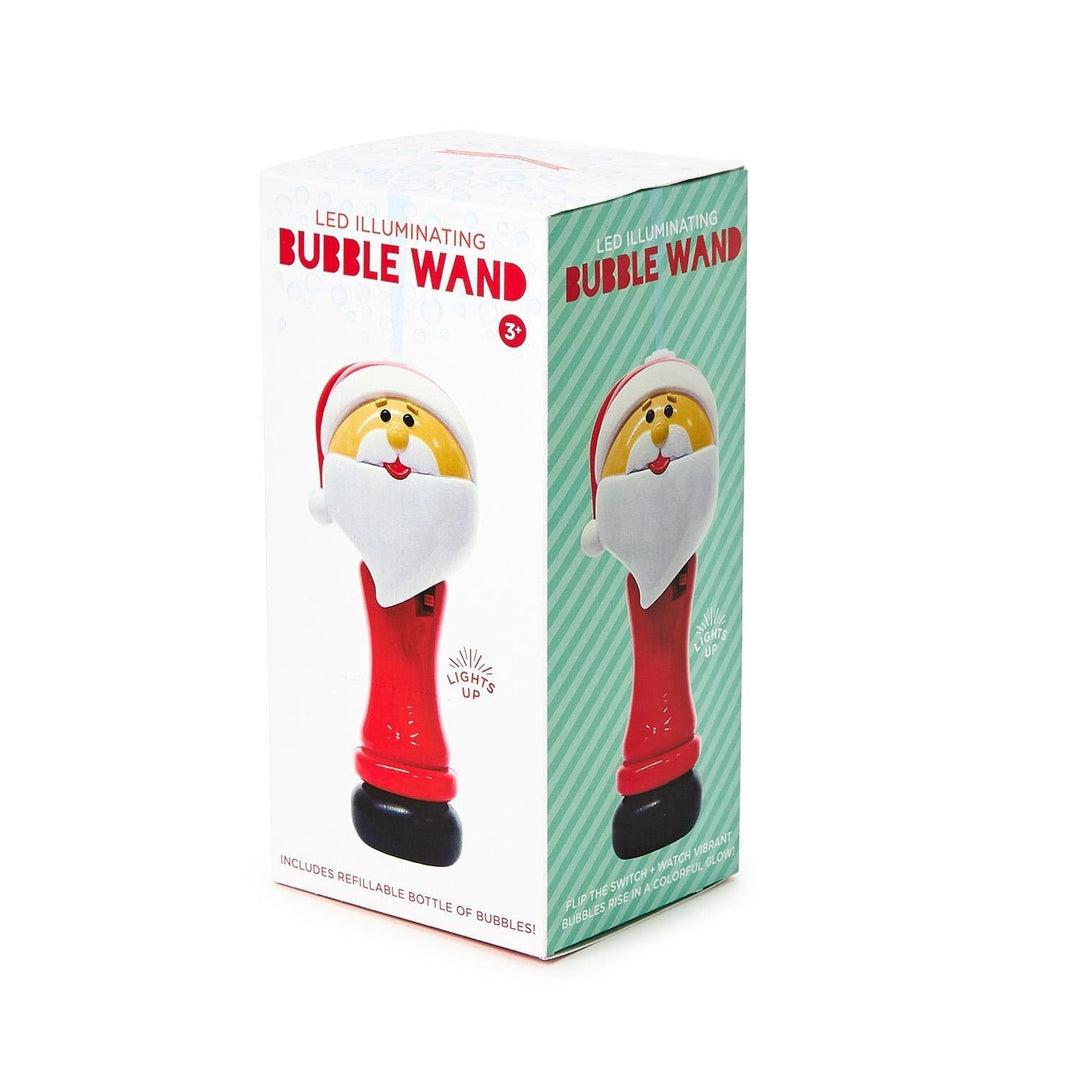 LED Illuminating Santa Bubble Wand Blower Activity Toy Two's Company 