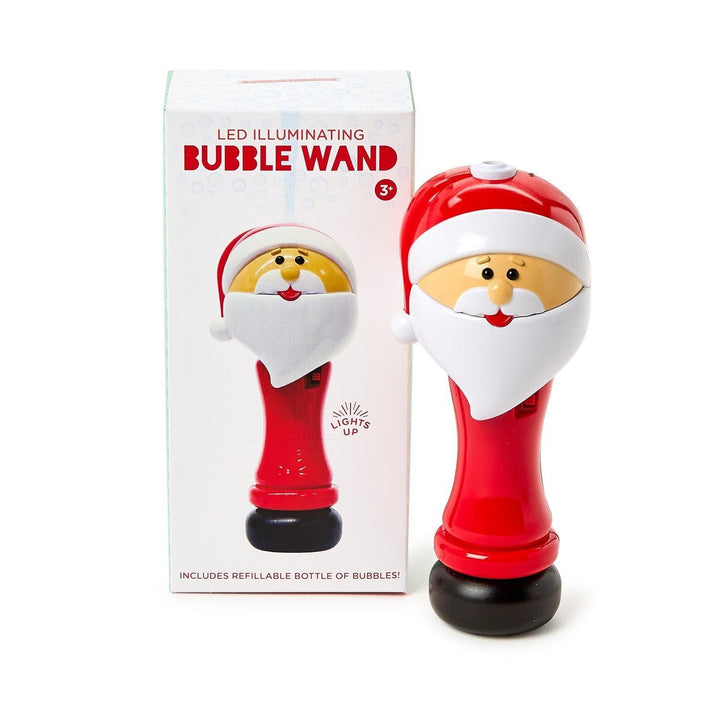 LED Illuminating Santa Bubble Wand Blower Activity Toy Two's Company 