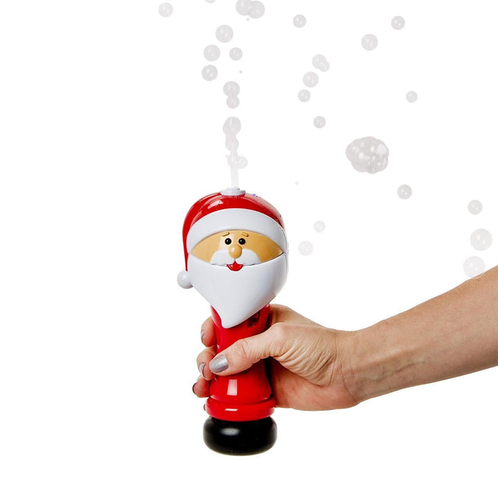 LED Illuminating Santa Bubble Wand Blower Activity Toy Two's Company 