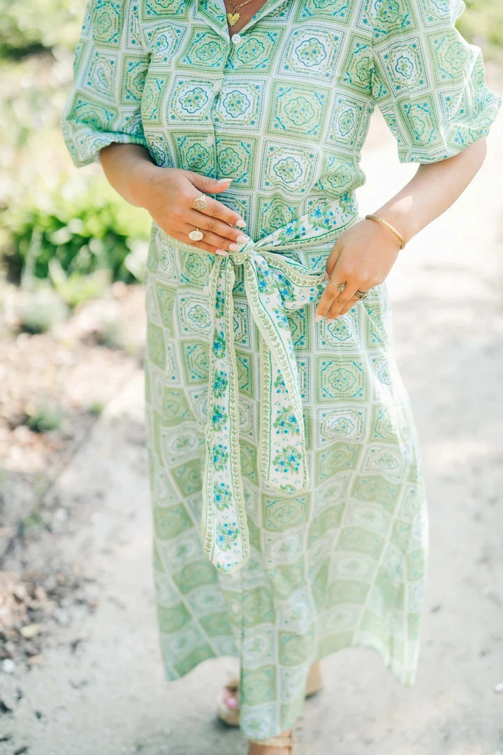 Leila Sunny Lime Dress Womens Dress Marigold 