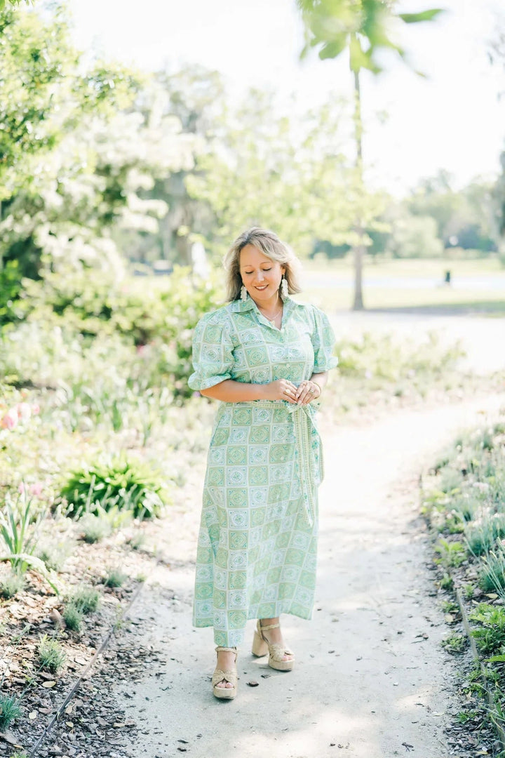 Leila Sunny Lime Dress Womens Dress Marigold 