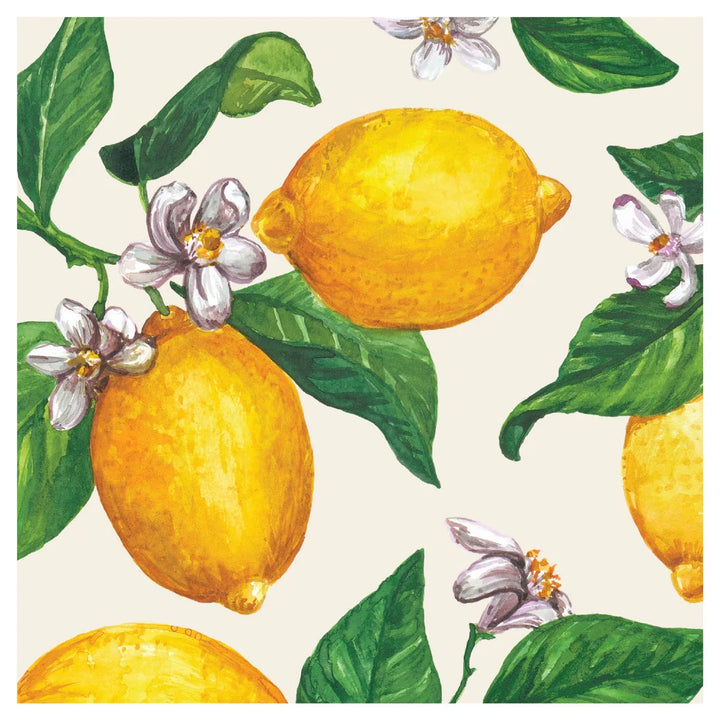 Lemon Cocktail Napkins Cocktail Napkins Hester and Cook 