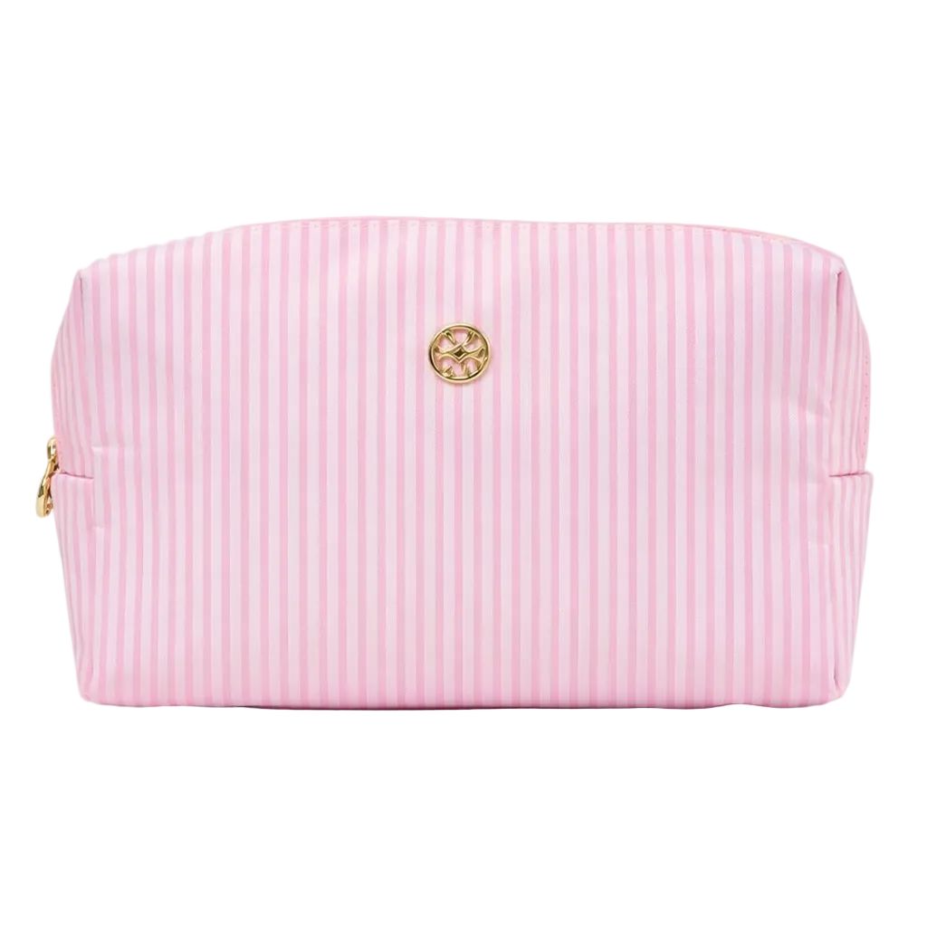Lets Face It Bag - Pink Stripes Cosmetic/Accessories Bags Mary Square 