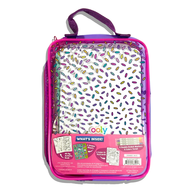 Let's Go! Activity & Coloring Kit - Unicorn Candy Town Activity Toy Ooly 