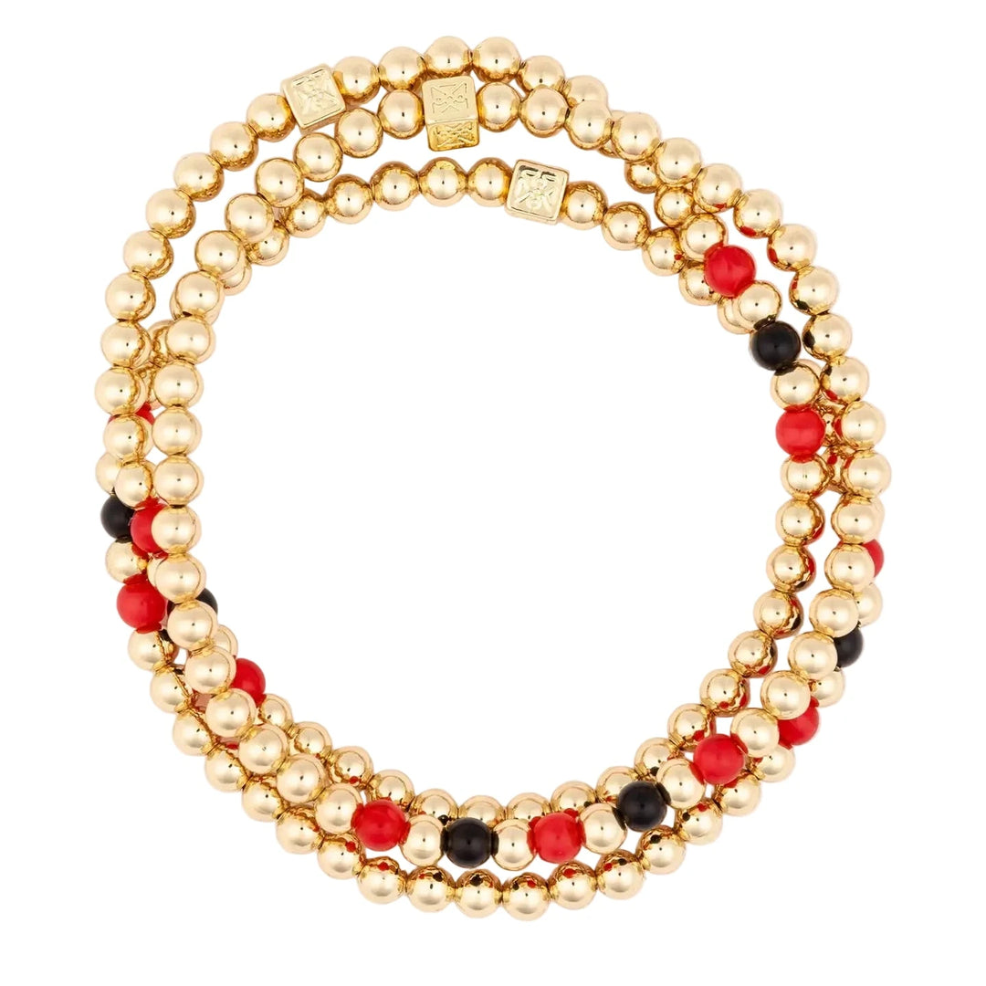 Lidia Red & Black Womens Bracelet Michelle McDowell 