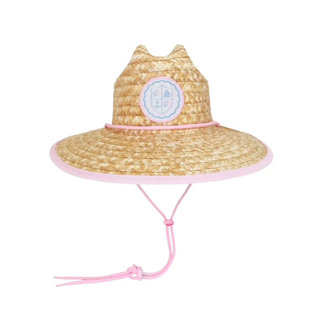 Lifeguard Hat - Pink Child Sun Hat Bits & Bows 