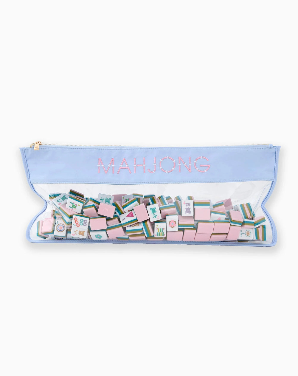 Light Blue Bamboo Mahjong Bag Game Oh My Mahjong 