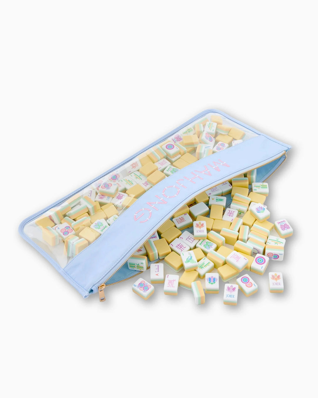 Light Blue Bamboo Mahjong Bag Game Oh My Mahjong 
