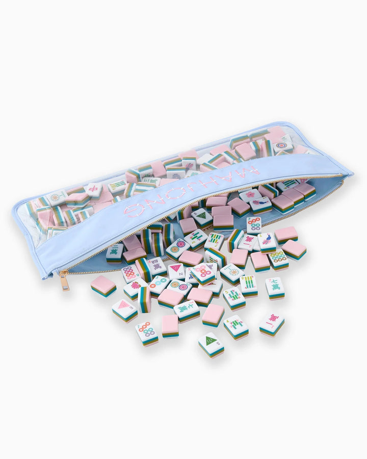 Light Blue Bamboo Mahjong Bag Game Oh My Mahjong 