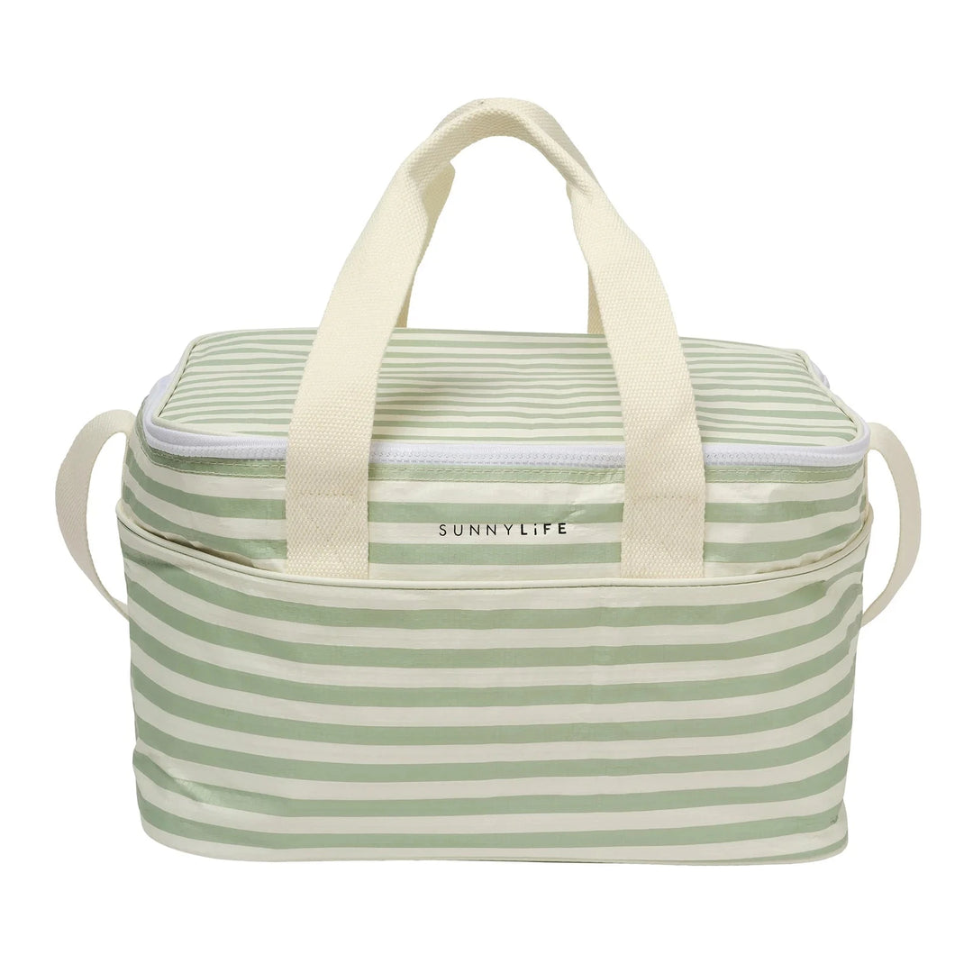 Light Cooler Bag - Sea Sage Stripe Cooler Bag Sunny Life 