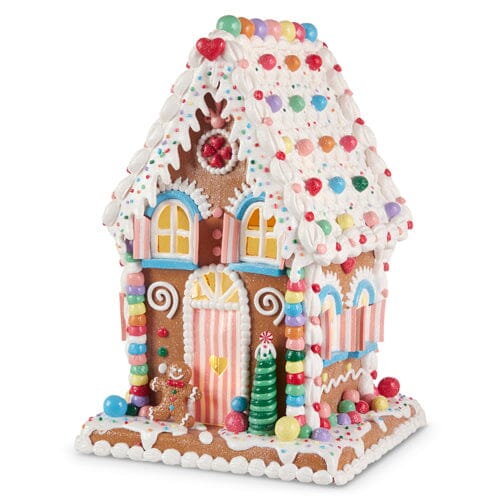 Lighted Gingerbread House Christmas Decor RAZ 