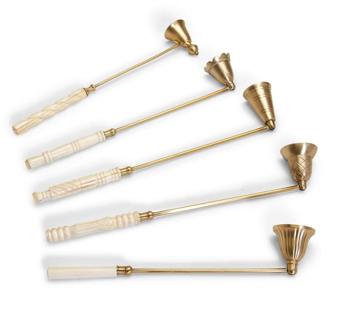 Lights Out Antiqued Gold Candle Snuffer Candle Two's Company 