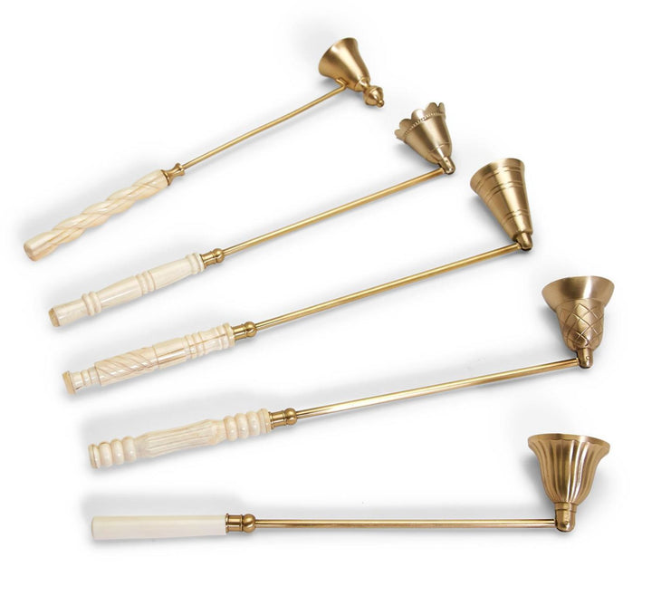Lights Out Antiqued Gold Candle Snuffer Candle Two's Company 