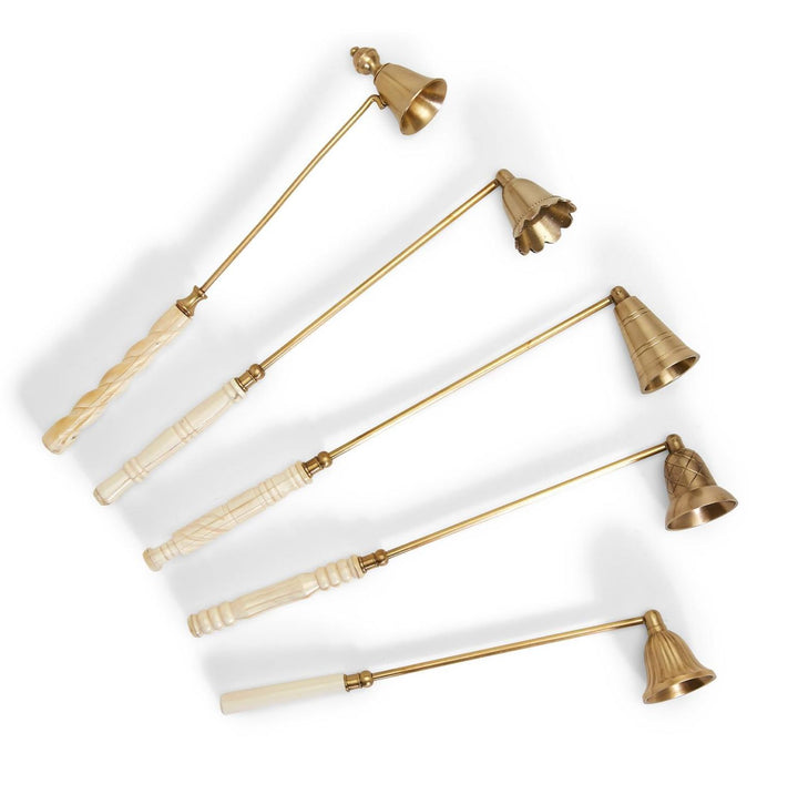Lights Out Antiqued Gold Candle Snuffer Candle Two's Company 