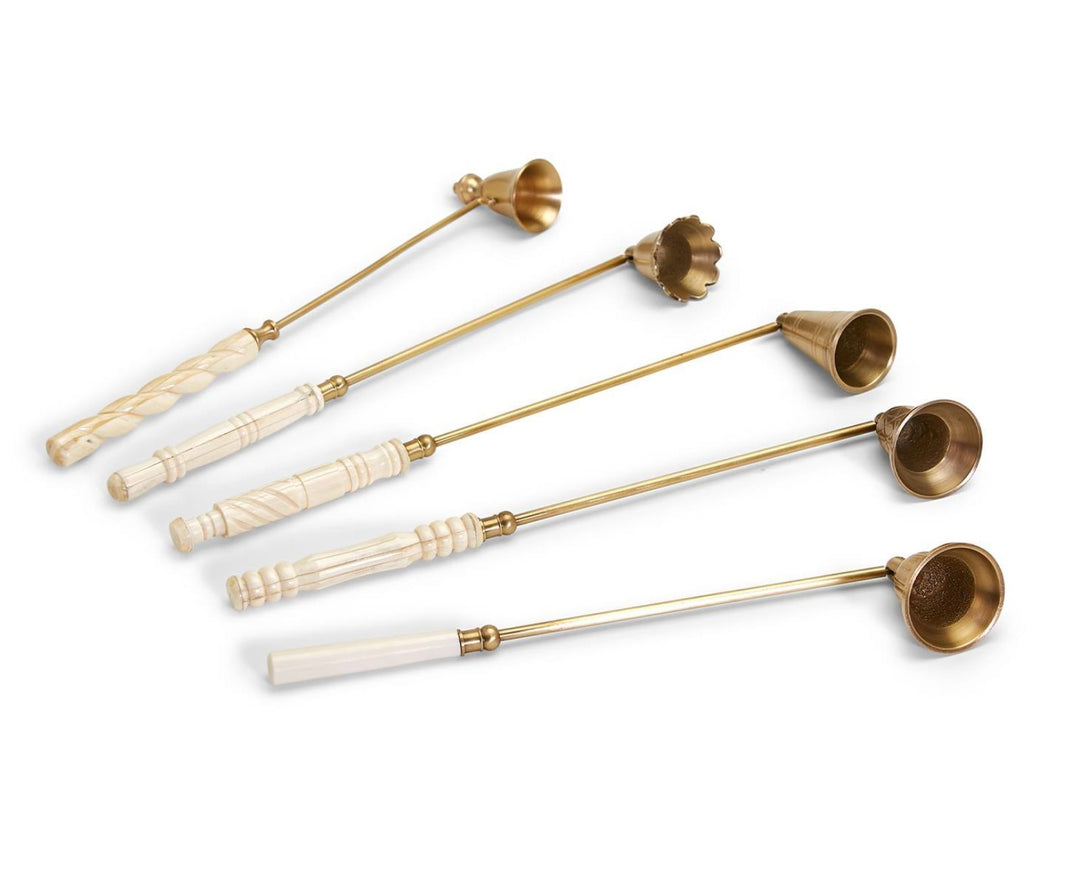 Lights Out Antiqued Gold Candle Snuffer Candle Two's Company 