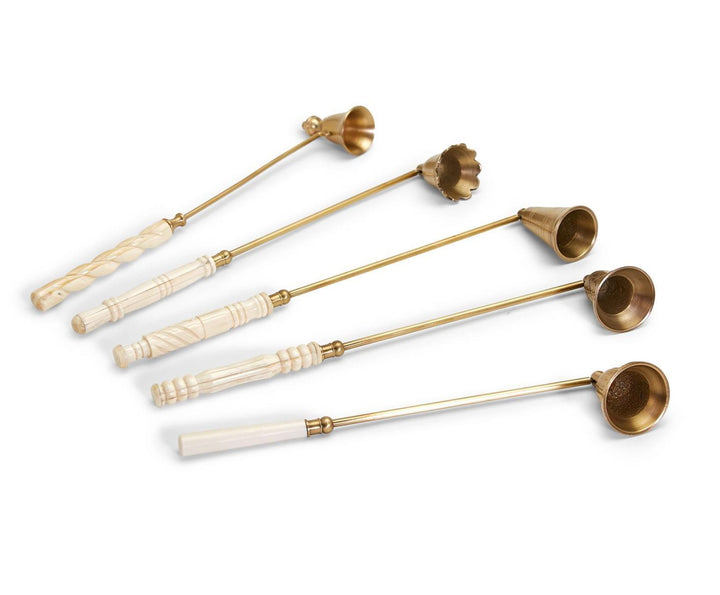 Lights Out Antiqued Gold Candle Snuffer Candle Two's Company 