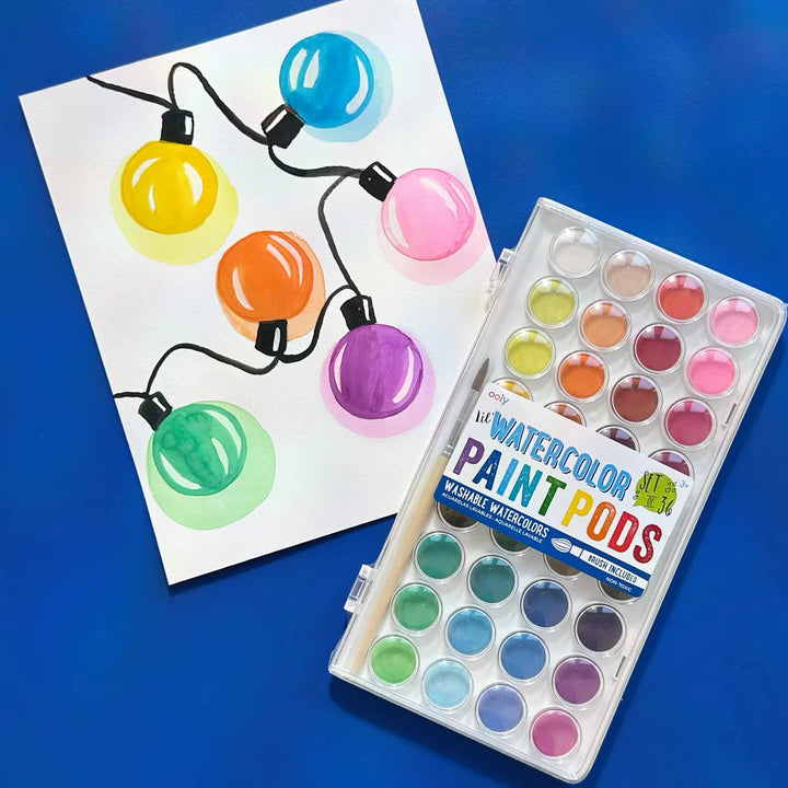 Lil' Watercolor Paint Pad Coloring Supplies Ooly 
