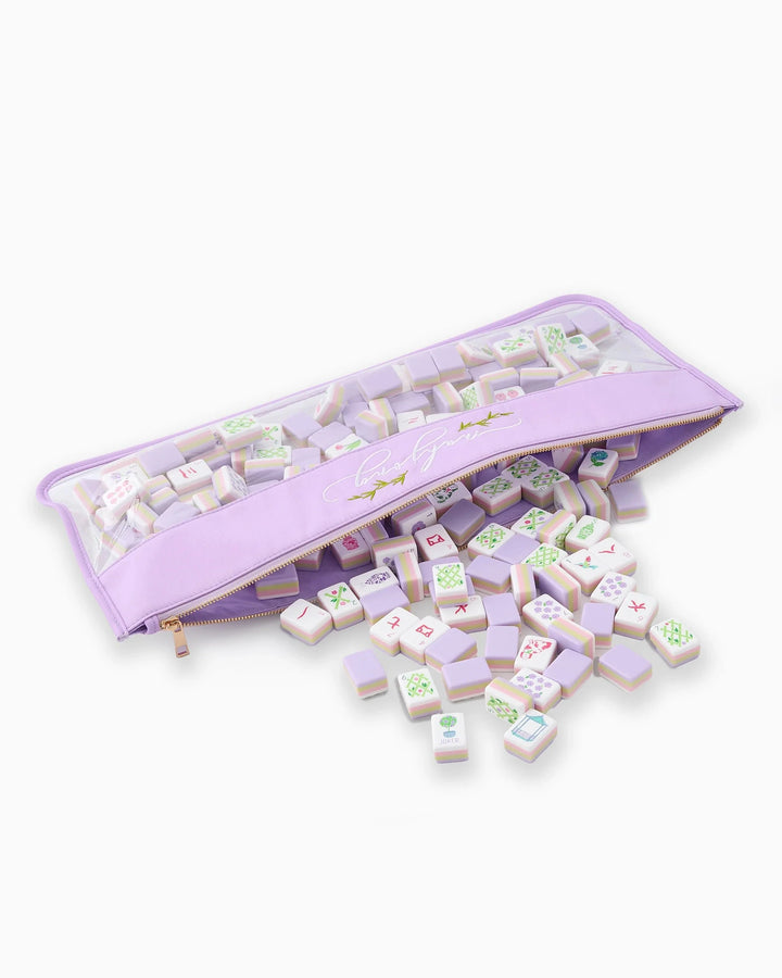 Lilac Script Mahjong Bag Game Oh My Mahjong 
