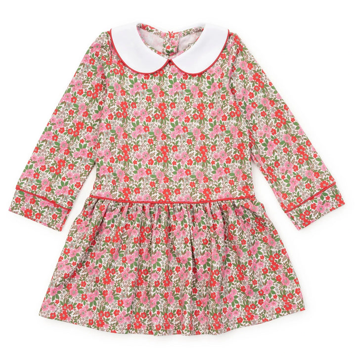 Lillian Girls' Dress - Floral Noel Girl Dress Lila & Hayes 