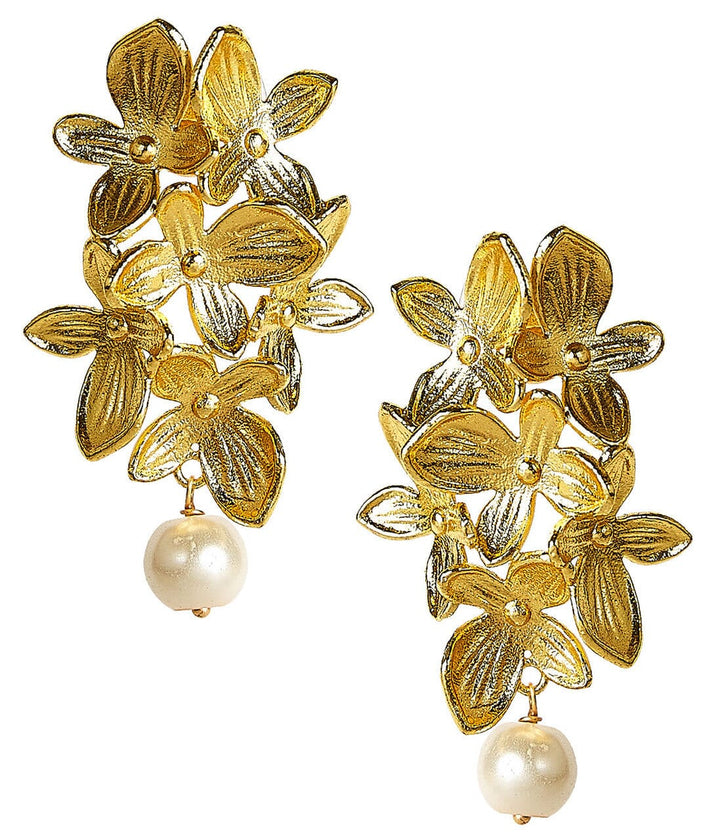 Limelight Earrings - White Womens Earrings Lisi Lerch Gold 