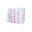Linen Fringe Tote Bag - Pink and White Stripe Tote Bag Toss Design 