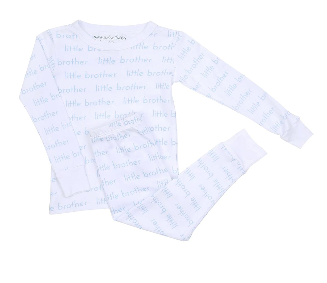 Little Brother Printed Long Pajamas Boy Pajamas Magnolia Baby 