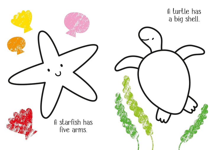 Little Coloring Book - Under the Sea Book Usborne 