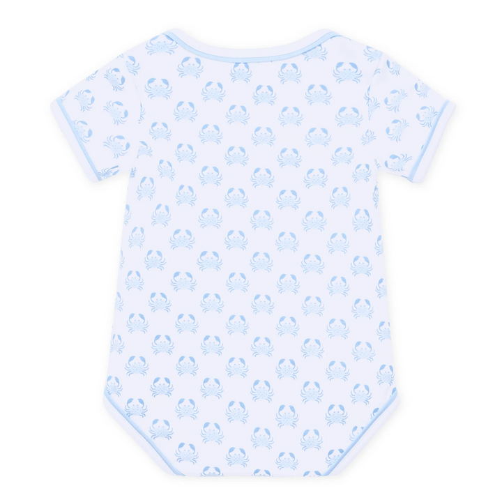 Little Crawlers Print Bodysuit - Light Blue Boy Onesie Magnolia Baby 