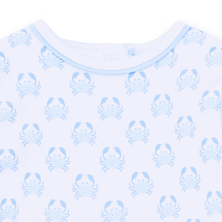 Little Crawlers Print Bubble - Light Blue Boy Bubble Magnolia Baby 