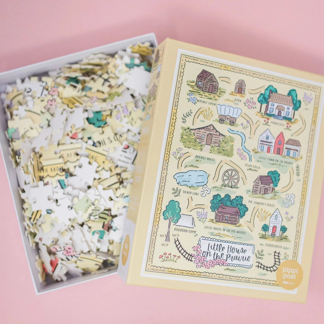 Little House On the Prairie Map - 500 Piece Jigsaw Puzzle Puzzle Pippi Post 